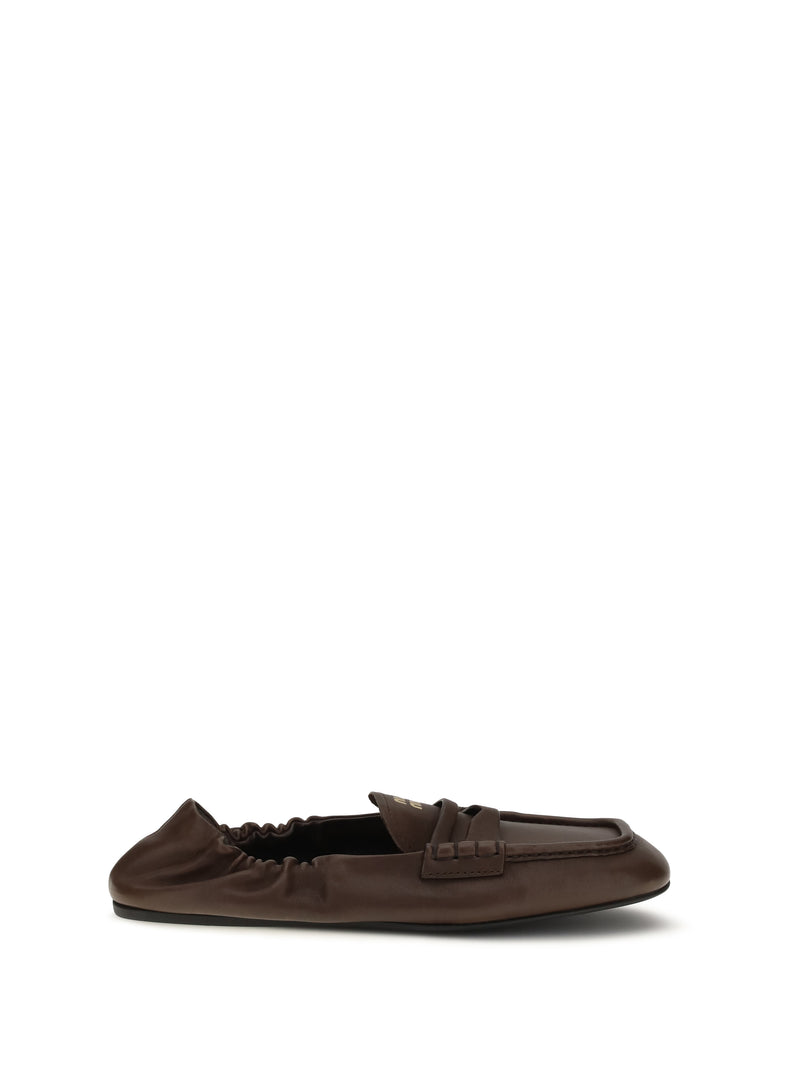 Miu Miu Miu Miu Ruches Loafers Nappa Leather Radica - World Class Fashion