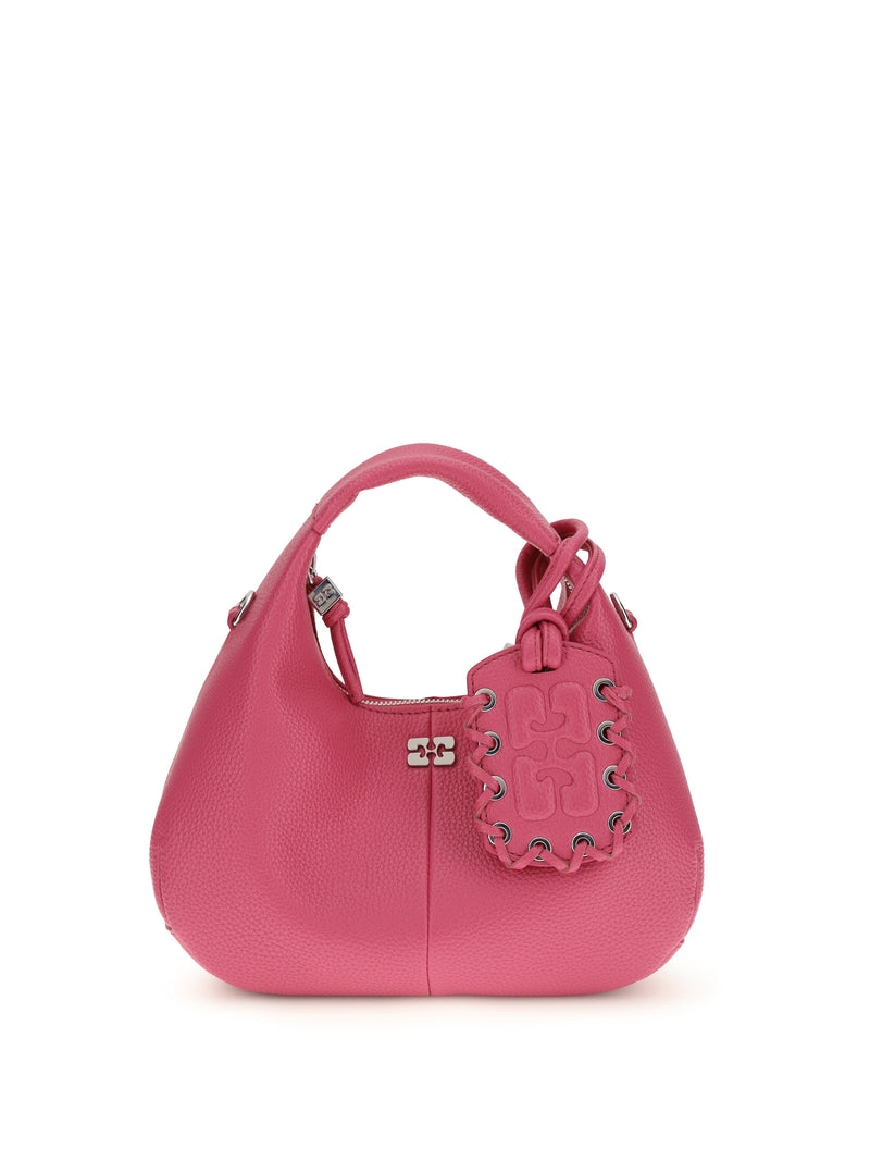 Ganni Ganni Mini Hobo Handbag Cabaret - World Class Fashion