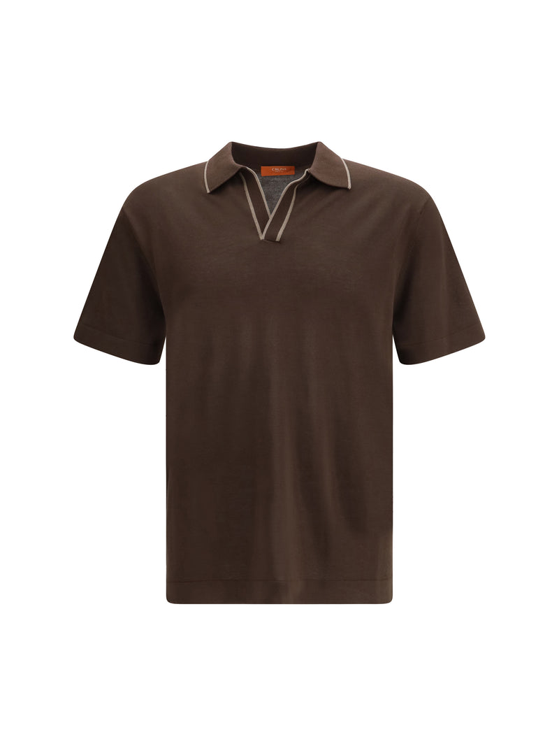 Cruna Cruna Knitted Polo Short Sleeves Moro Men - World Class Fashion