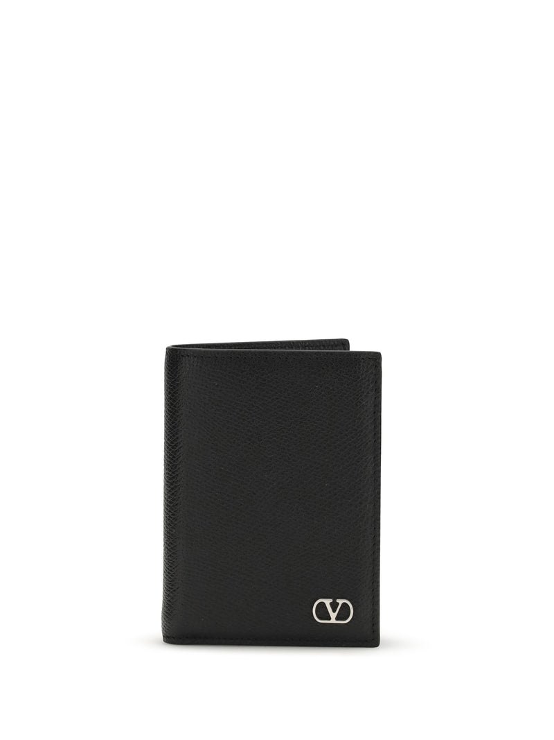 Valentino Garavani Valentino Garavani VLogo Signature Card Holder Nero - World Class Fashion