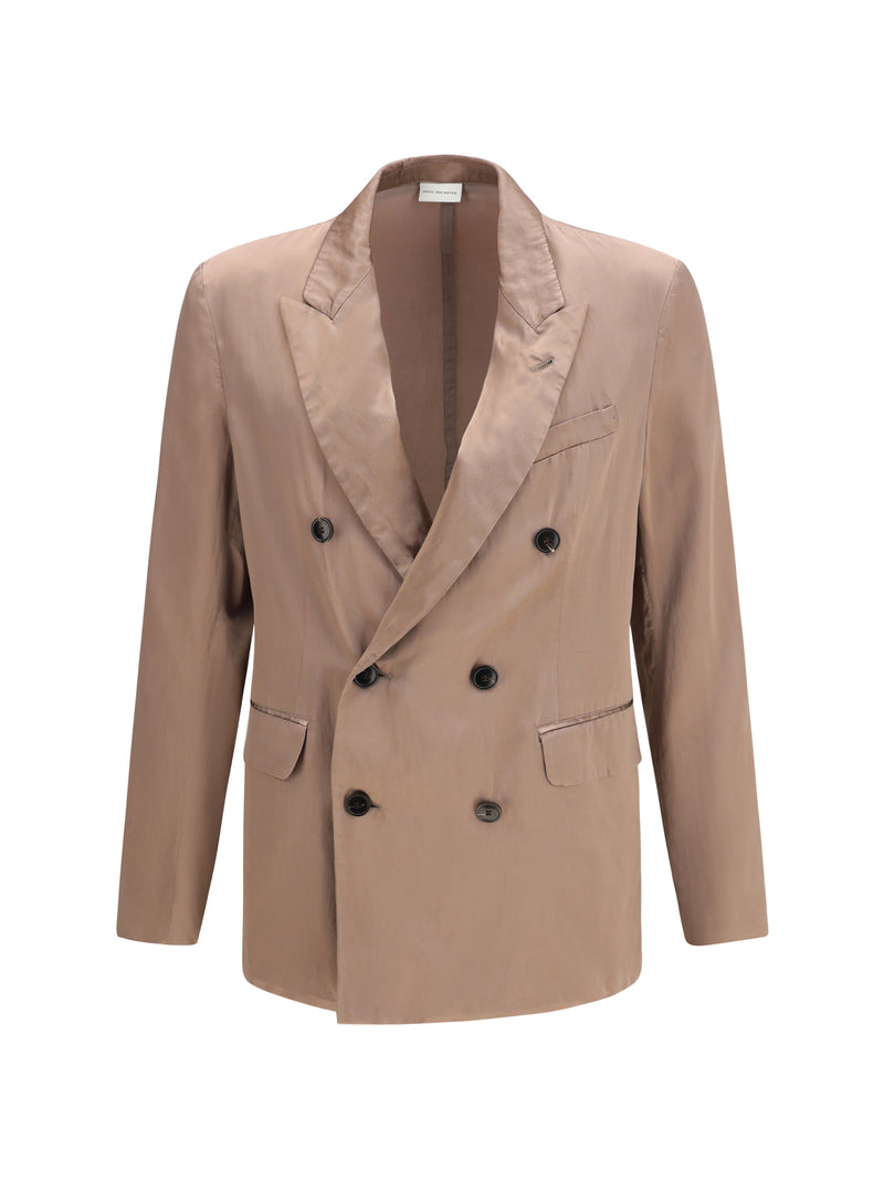 Dries Van Noten Dries Van Noten Double-breasted Blazer Old Rose - World Class Fashion