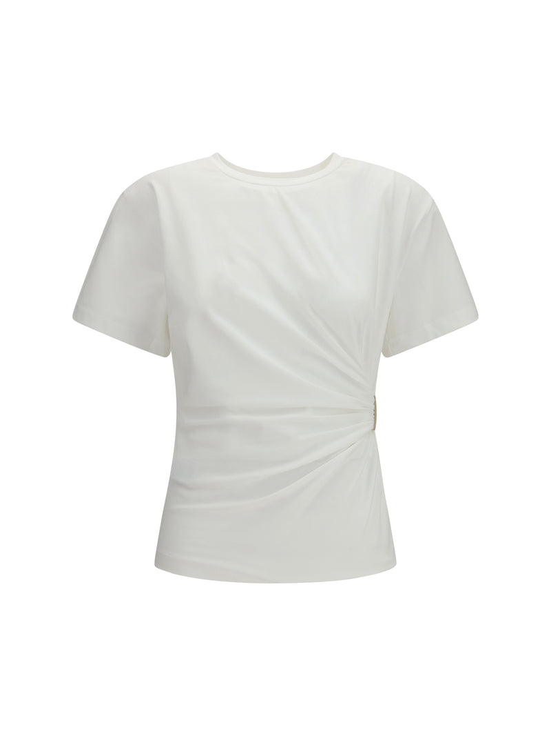 Pinko Pinko Draped Mary T-shirt White Women - World Class Fashion