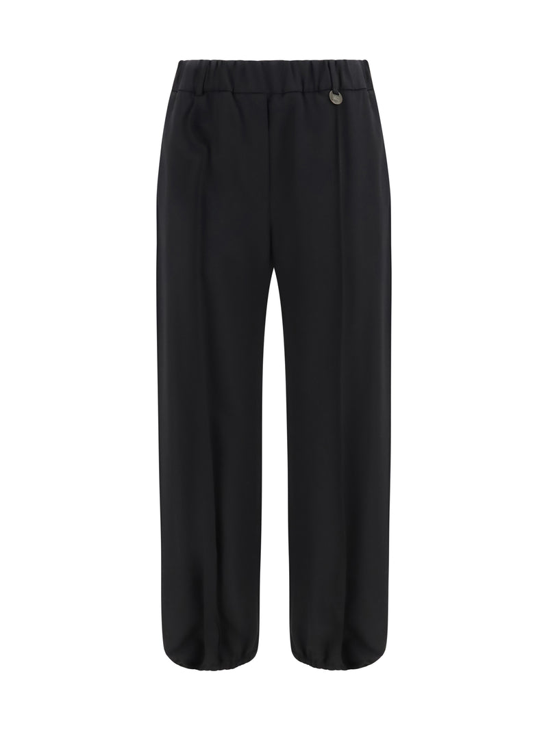 Burberry Burberry Wool Jogging Pants Black Women - World Class Fashion