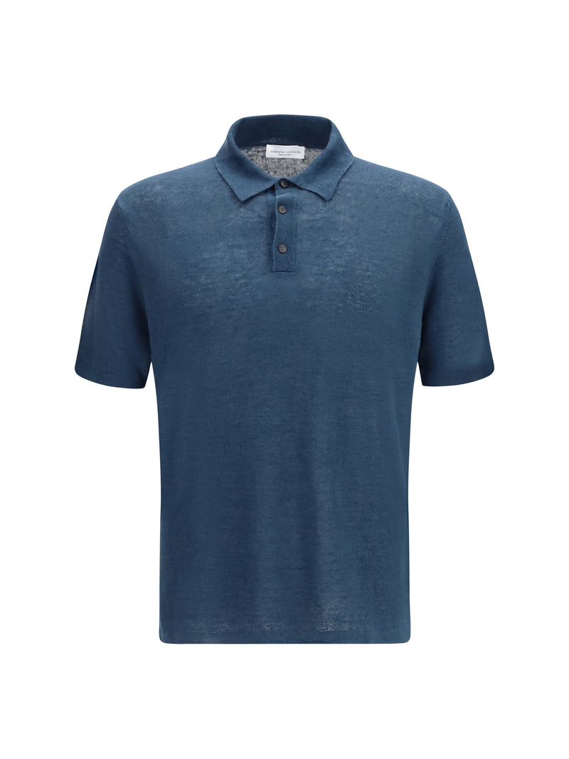 Roberto Collina Roberto Collina Linen Polo Ottanio - World Class Fashion