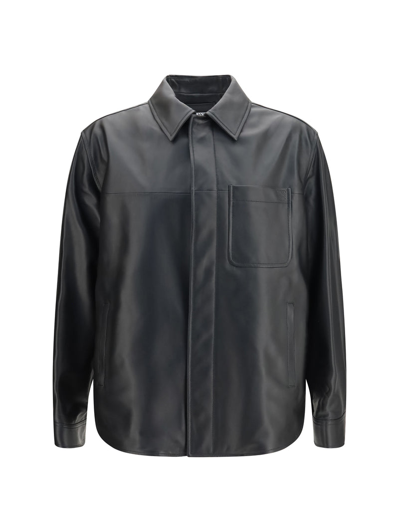Loewe Loewe Lambskin Workwear Jacket Black Men - World Class Fashion
