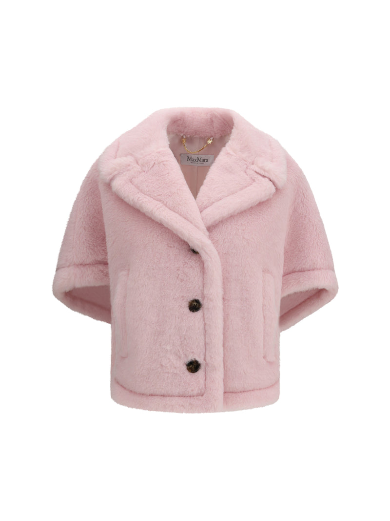 Max Mara Max Mara Chaqueta capa Corvino Beige Rosa - World Class Fashion