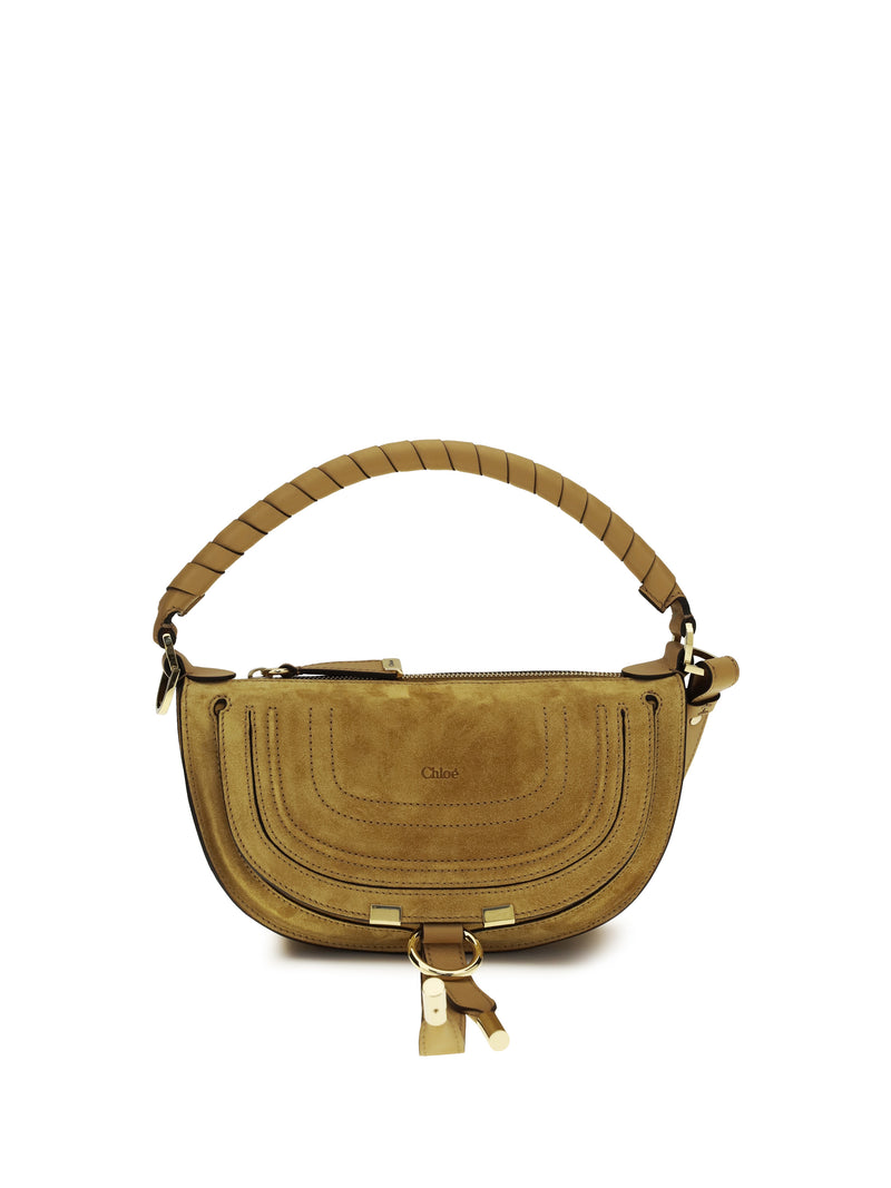 Chloe Chloé Marcie Suede Mini Shoulder Bag Whispering Orange - World Class Fashion