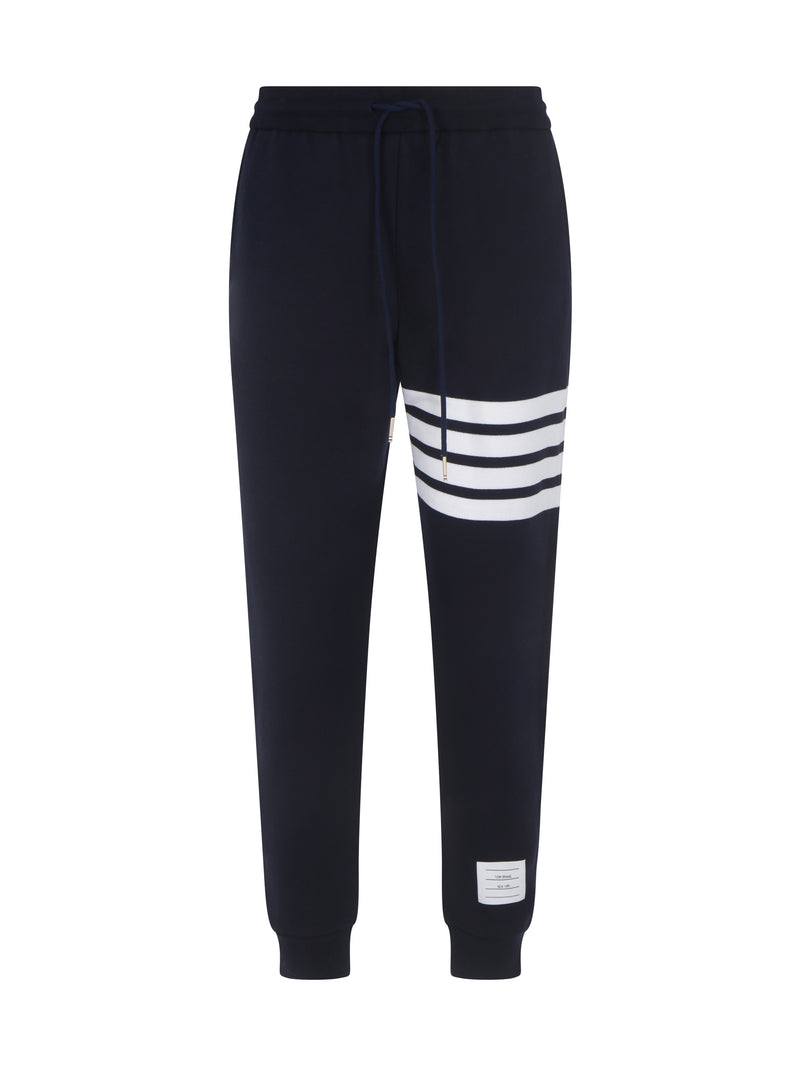 Thom Browne Thom Browne Cotton Sweatpants Navy Women - World Class Fashion