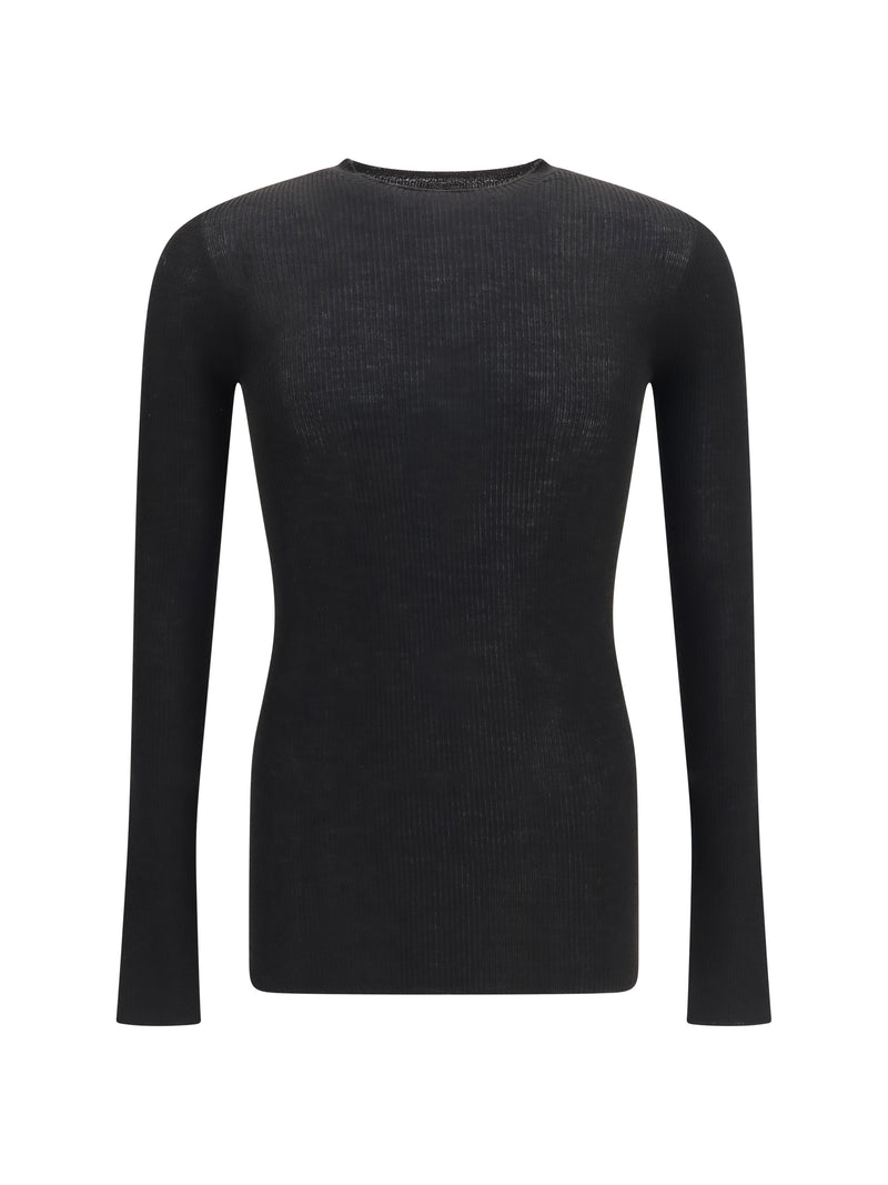 Rick Owens Rick Owens Slim Ribbed Long-sleeve Sweater - World Class Fashion