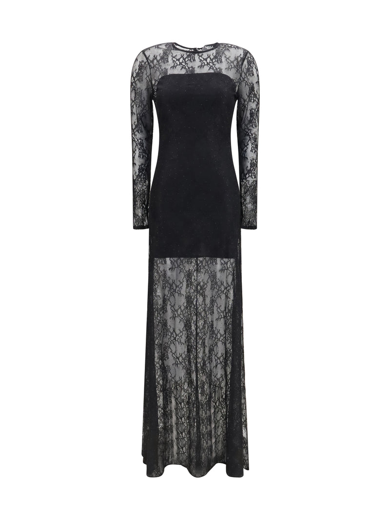 Nissa Nissa Long Lace Dress Black Women - World Class Fashion