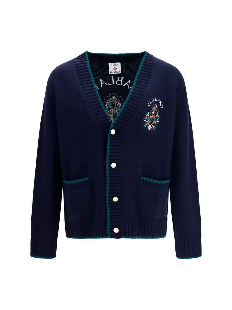 Casablanca Casablanca Hotel Crest Cardigan Multicolor - World Class Fashion