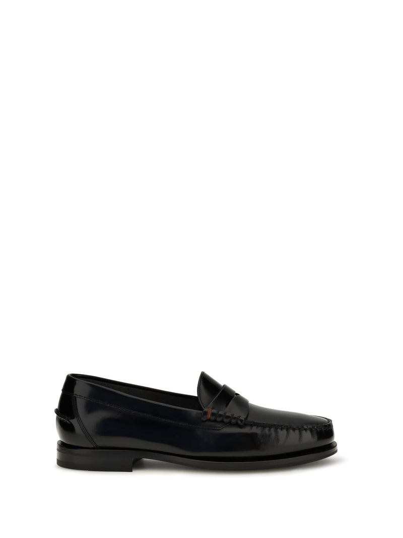 Santoni Santoni College A Novembre Patent Leather Loafers - World Class Fashion