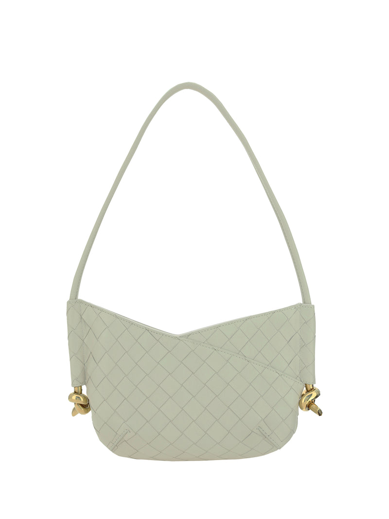 Bottega Veneta Bottega Veneta Mini Solstice Shoulder Bag Sea Salt-M Brass - World Class Fashion