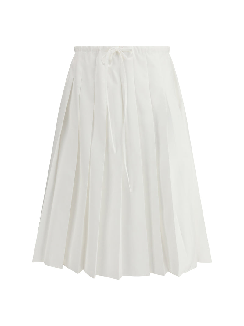 Prada Prada Pleated Jersey Skirt - World Class Fashion