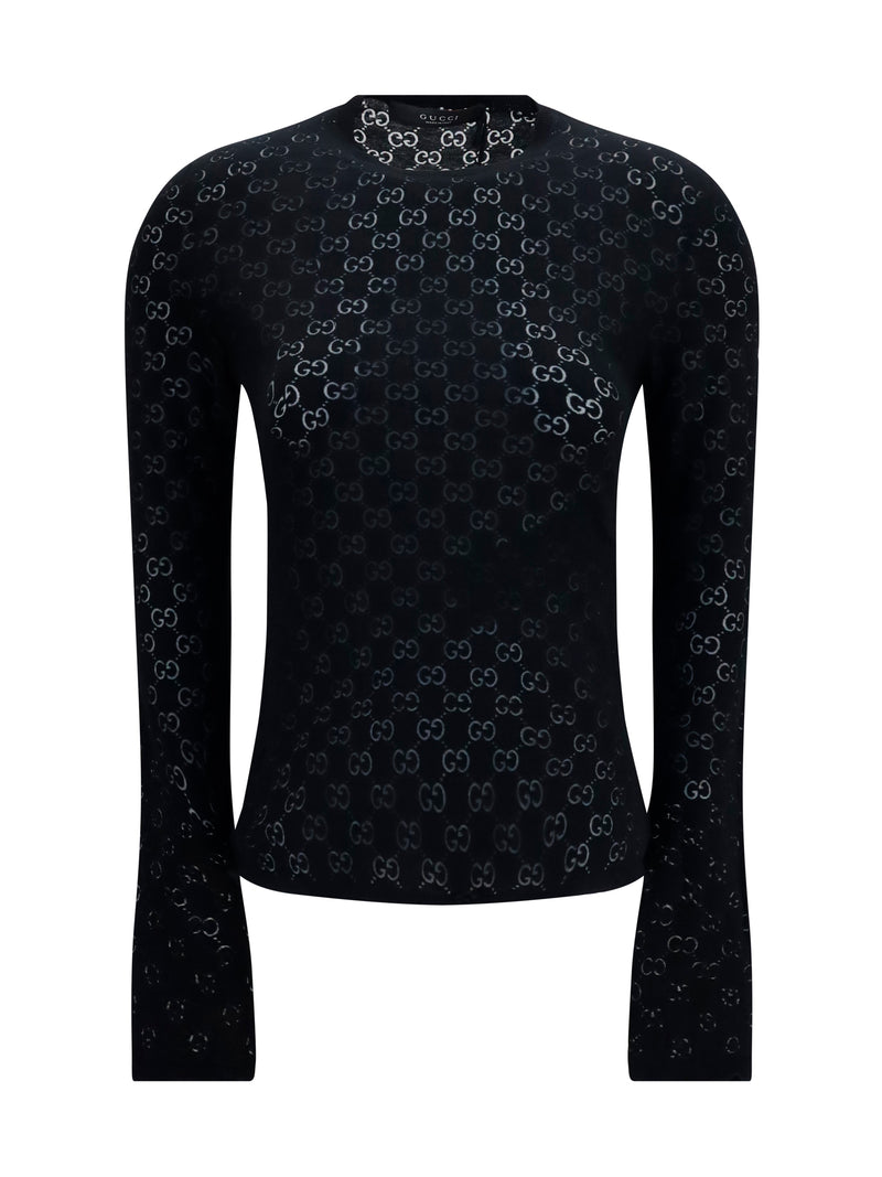Gucci Gucci GG Dévoré Cotton T-shirt Black - World Class Fashion