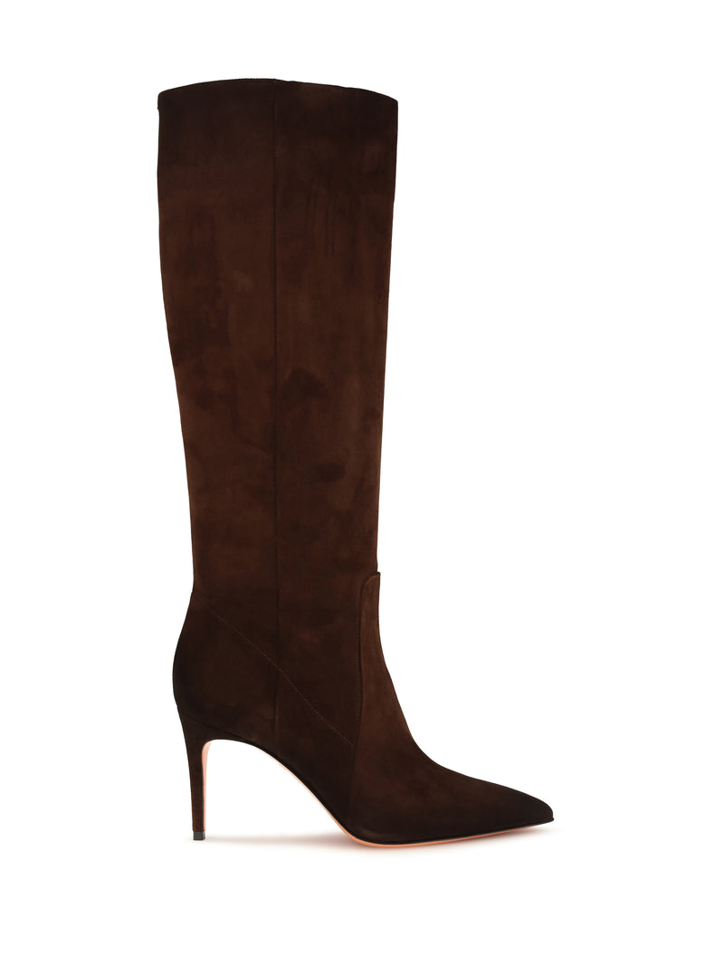 Santoni Botas Altas Puntiagudas Santoni Marrón Mujer - World Class Fashion