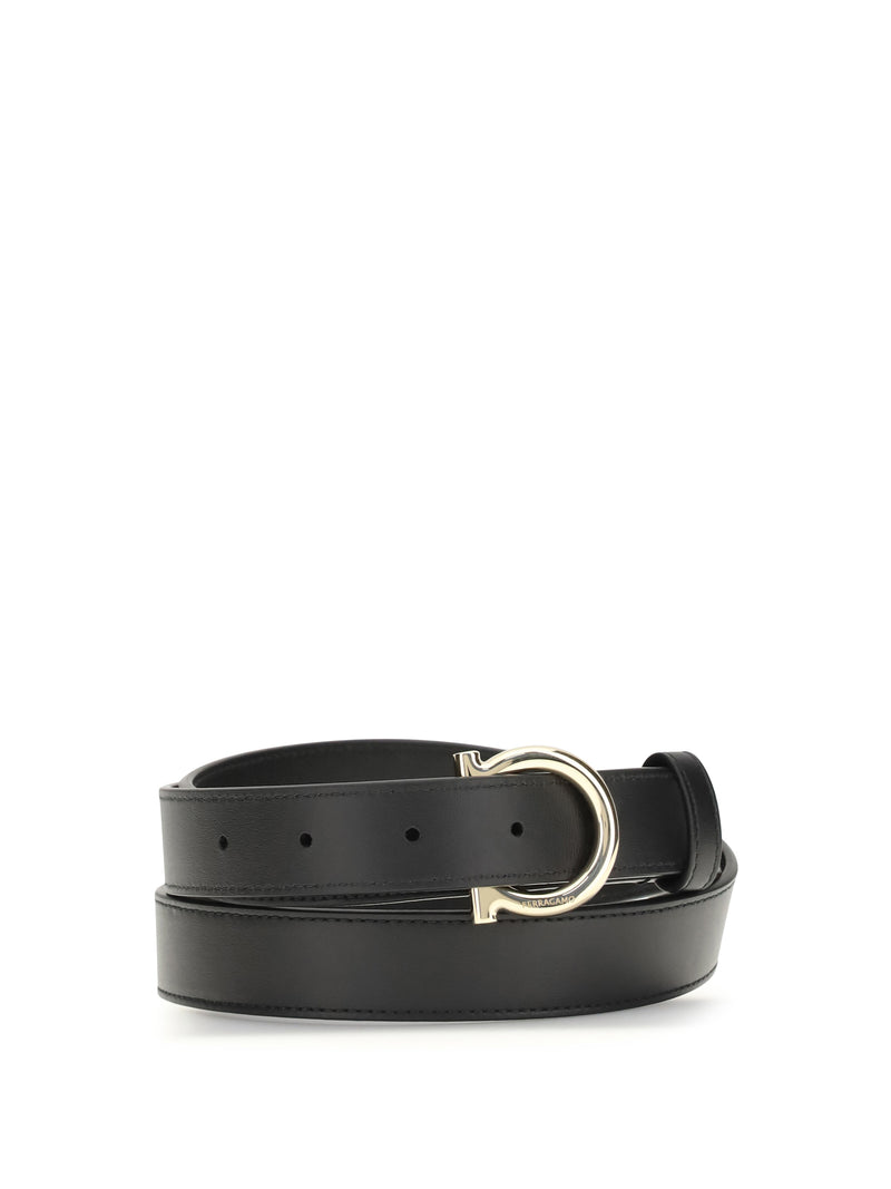 Ferragamo Ferragamo Gancini Belt Nero Women - World Class Fashion