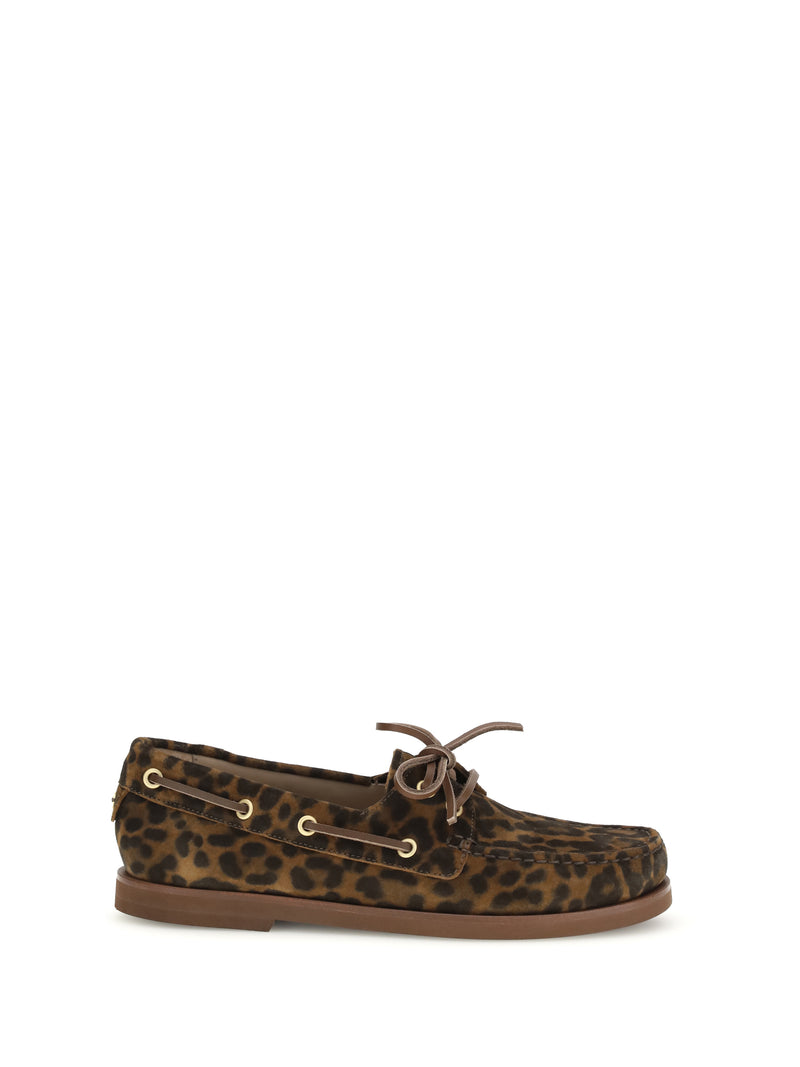 Gianvito Rossi Gianvito Rossi Leopard Print Loafers Women - World Class Fashion