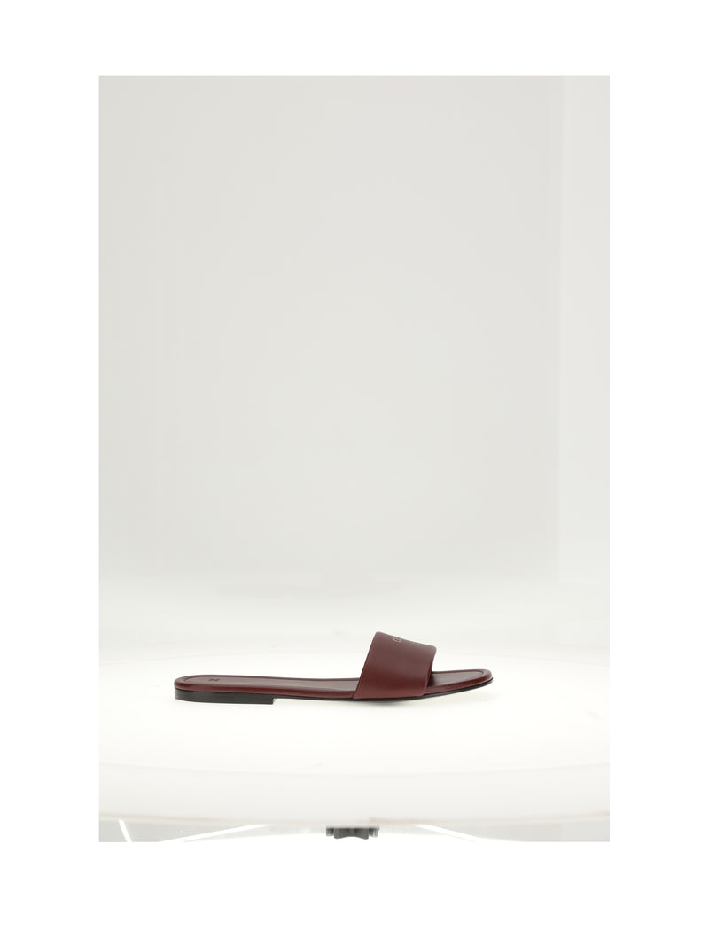Celine Celine Easy Mule 05 Burgundy Women Sandals - World Class Fashion