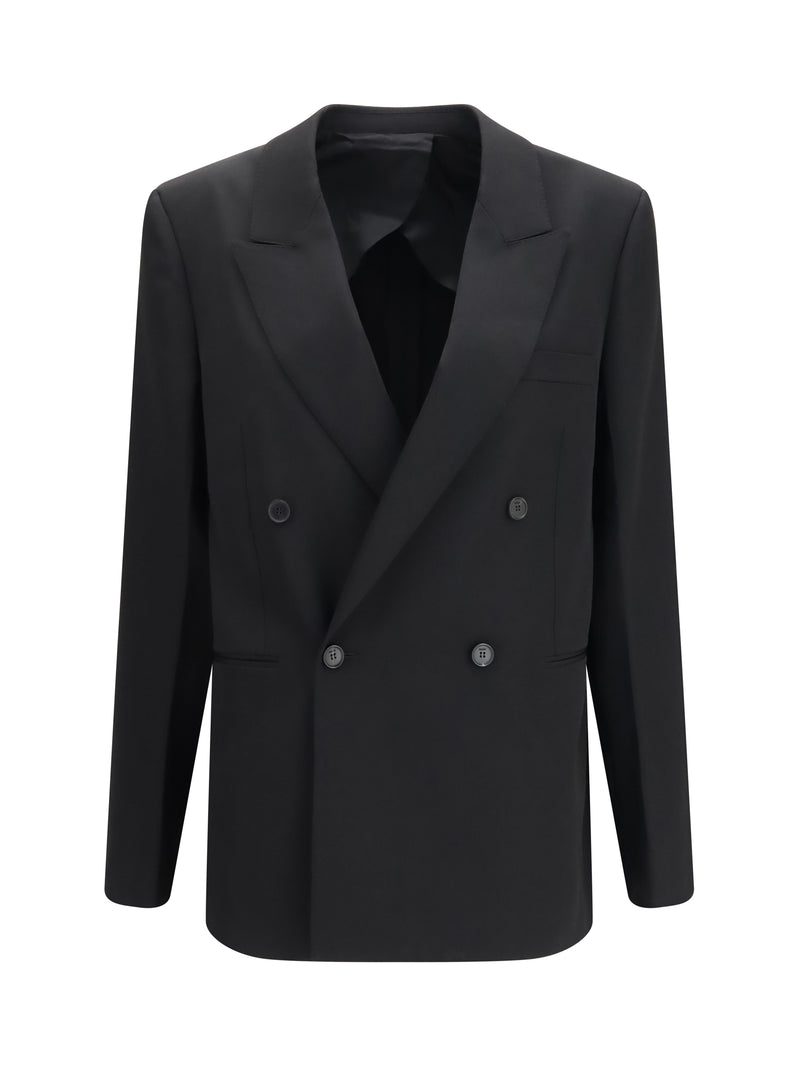 Fendi Fendi Double-breasted Wool Twill Blazer Black - World Class Fashion