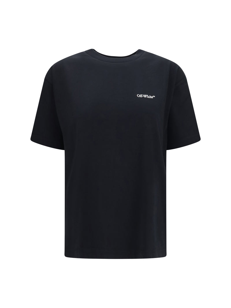 Off-white Off-white Arrow Out Flower T-shirt Black Balsam Green - World Class Fashion