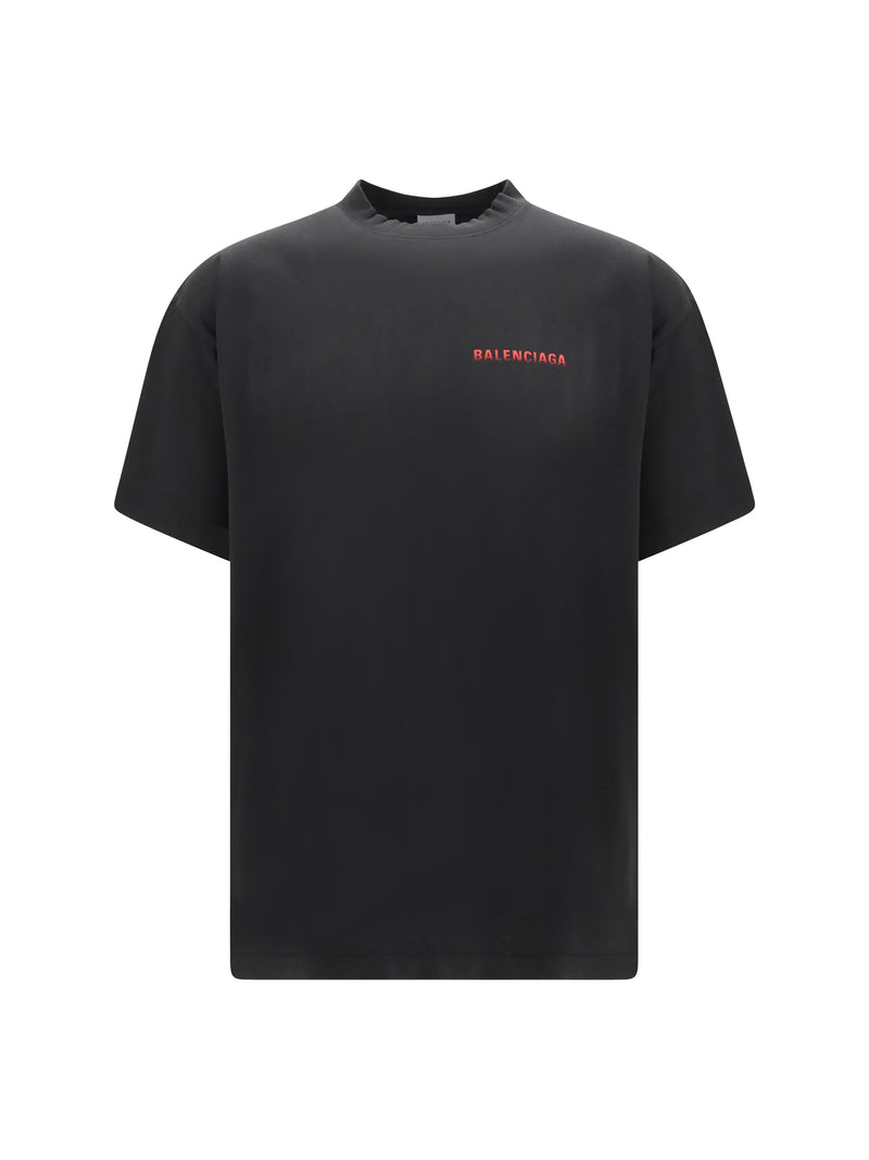Balenciaga Balenciaga Cotton Logo T-shirt Black - World Class Fashion