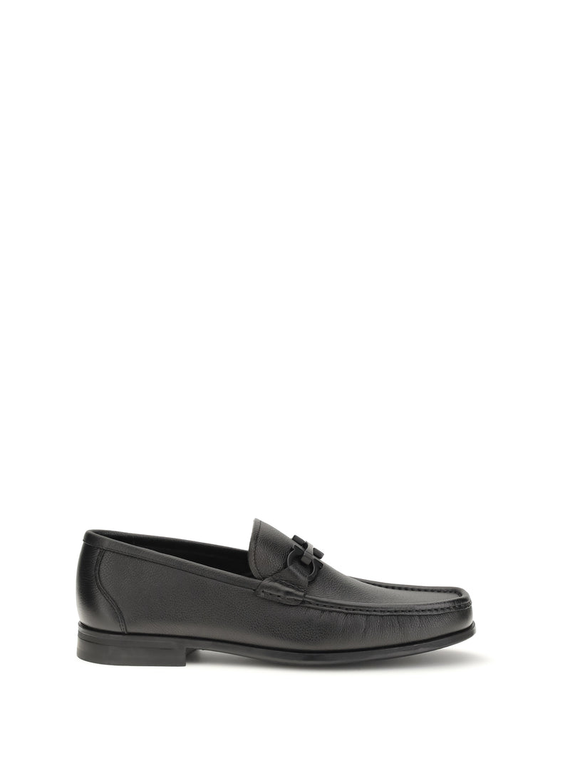 Ferragamo Ferragamo Gancini Buckle Loafers Nero Men - World Class Fashion