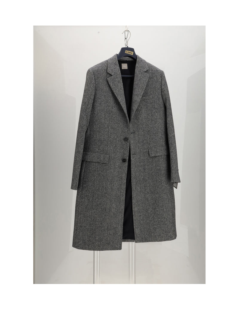 Dior Homme Dior Homme Look 41 Coat Grey Men - World Class Fashion