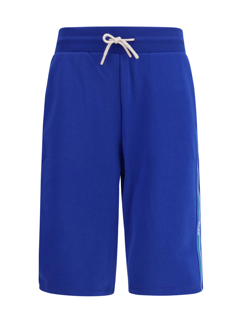 Gcds Gcds Side Stripe Sporty Shorts Royal Blue - World Class Fashion