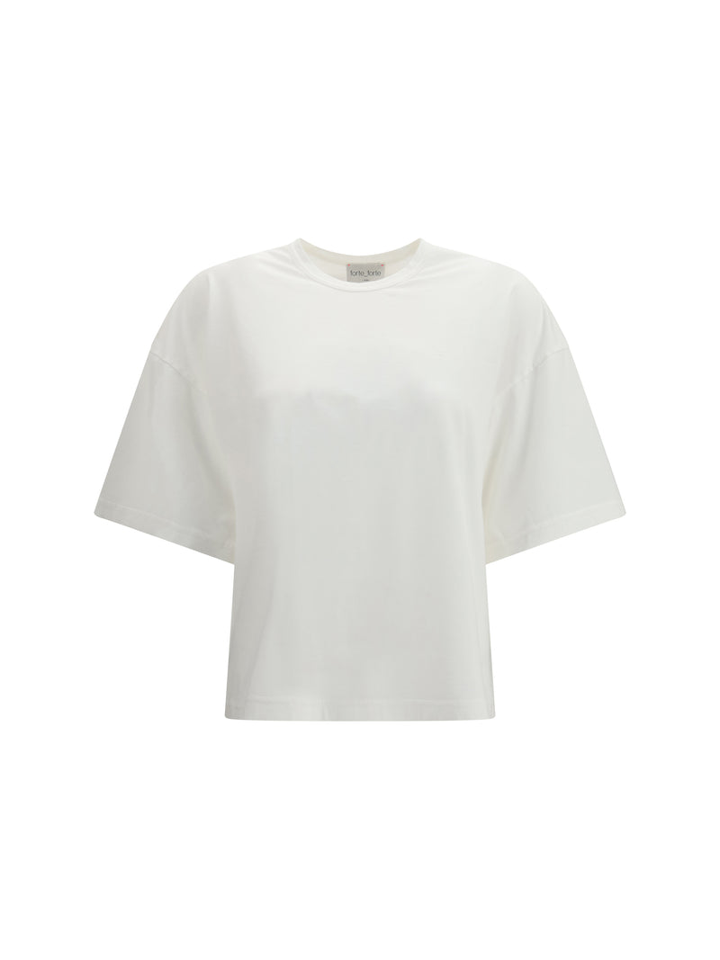 Forte_forte Forte_forte Oversized Cotton Jersey T-shirt White - World Class Fashion