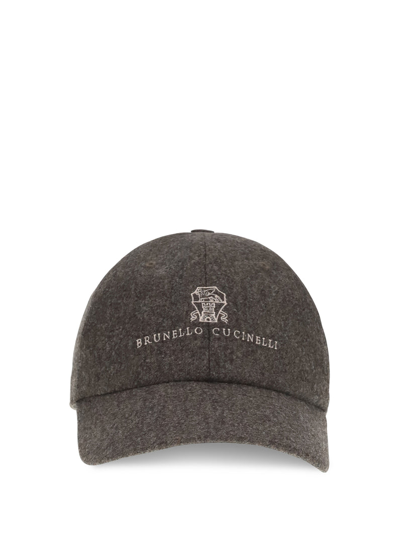 Brunello Cucinelli Brunello Cucinelli Logo Baseball Hat Moro Beige - World Class Fashion