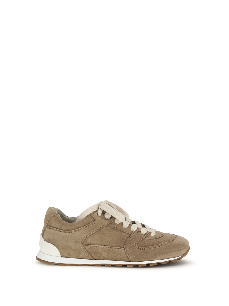 Brunello Cucinelli Brunello Cucinelli Suede Sneakers Antilope - World Class Fashion