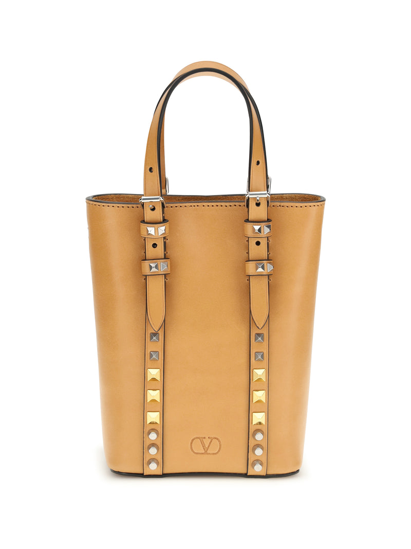 Valentino Garavani Valentino Garavani Rockstud Men Beauty Case Natural Camel - World Class Fashion