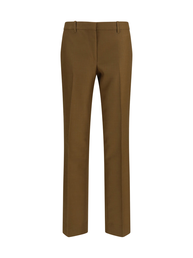 Burberry Burberry Tailored Wool Mohair Pants Hazel Brown - World Class Fashion