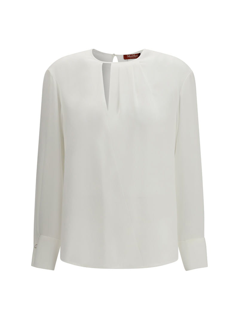 Max Mara Studio Max Mara Studio Crewneck Blouse Naturale - World Class Fashion