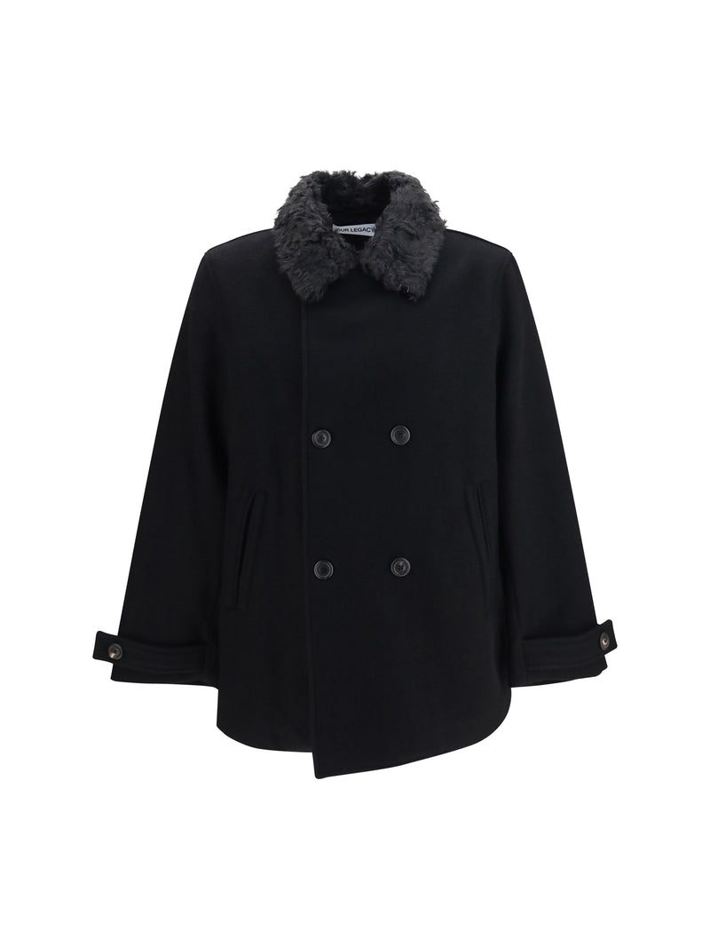 Our Legacy Our Legacy Wage Double-breasted Coat Black - World Class Fashion