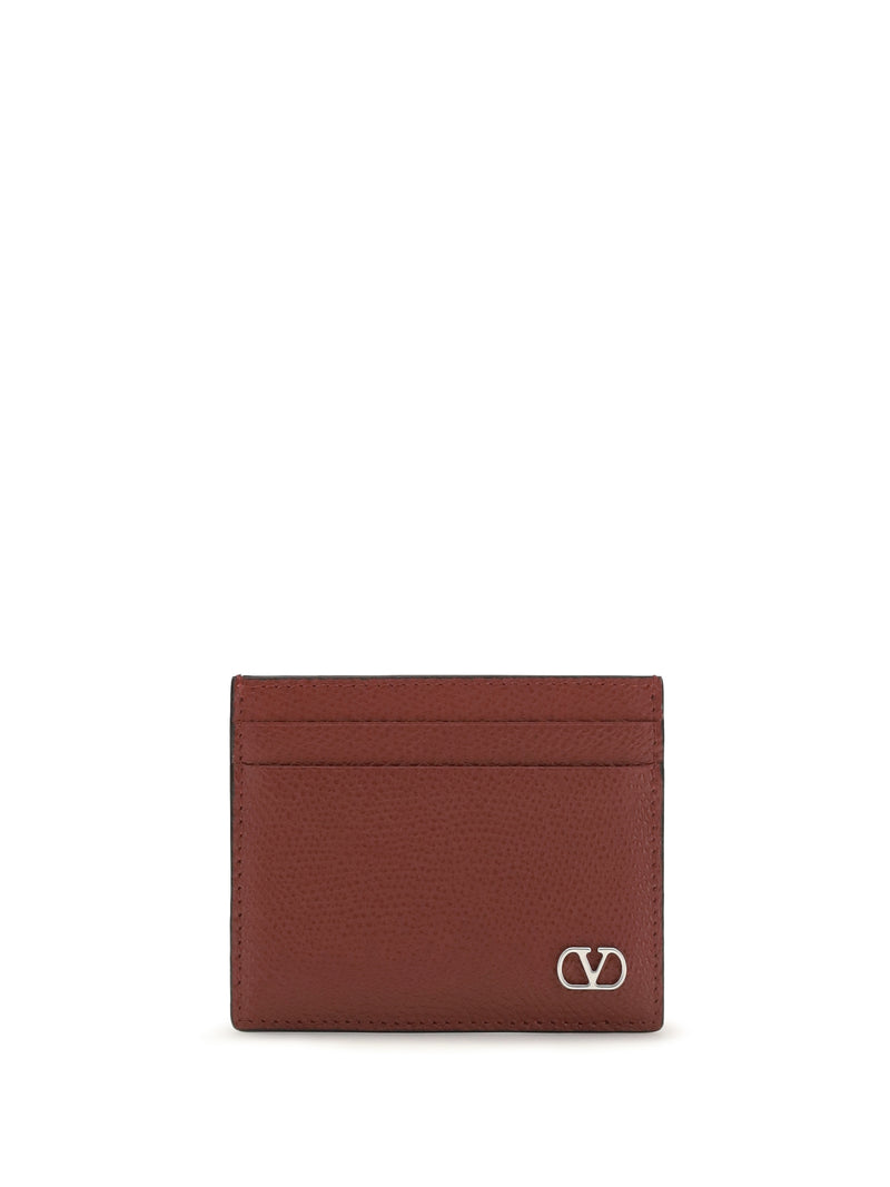 Valentino Garavani Valentino Garavani Vlogo Signature Card Holder Blood Red - World Class Fashion