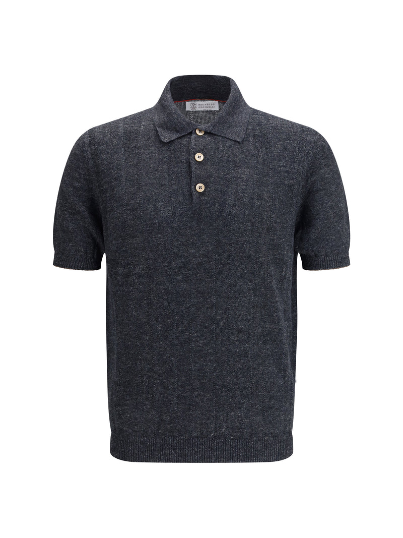 Brunello Cucinelli Brunello Cucinelli Cotton Polo Lignite+Nocciola - World Class Fashion