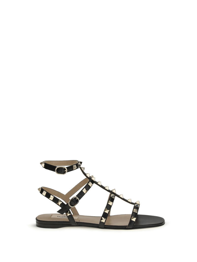 Valentino Garavani Valentino Garavani Rockstud Leather Sandals - World Class Fashion