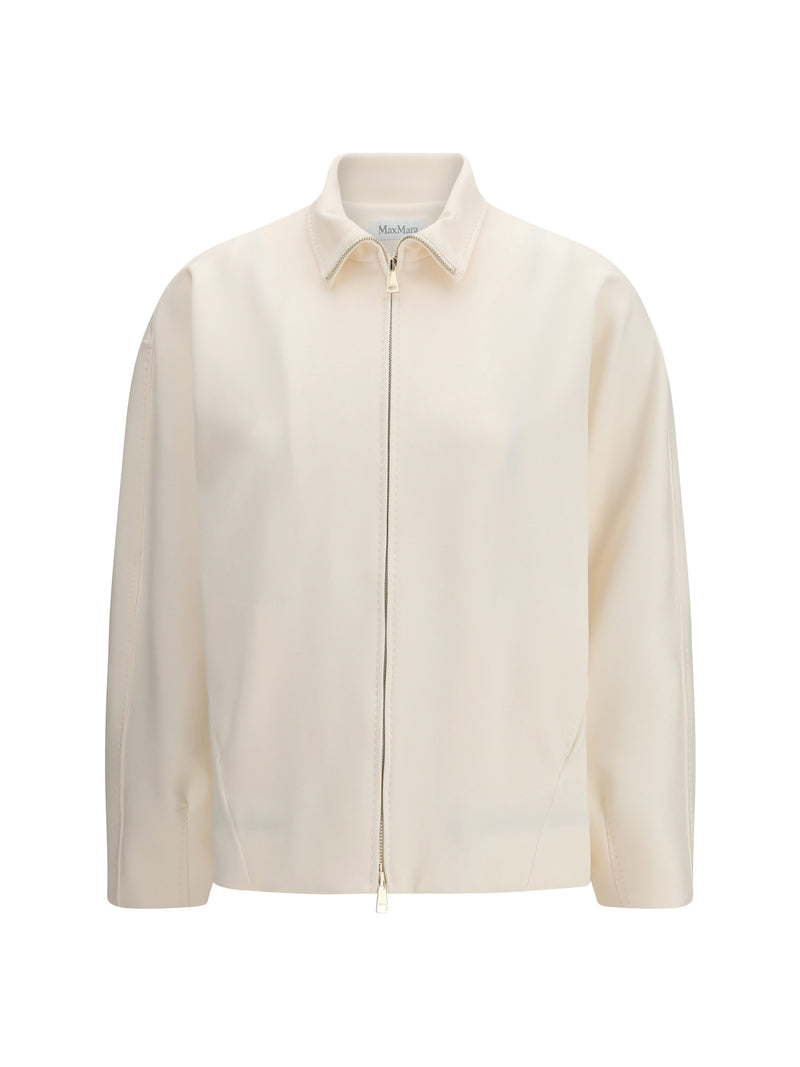 Max Mara Pure Chaqueta Max Mara Pure Mxppala Scuba Jersey Avorio - World Class Fashion