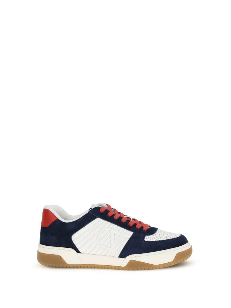 Valentino Garavani Valentino Garavani Sparry Sneakers Dark Bluette/Coral Red Men - World Class Fashion