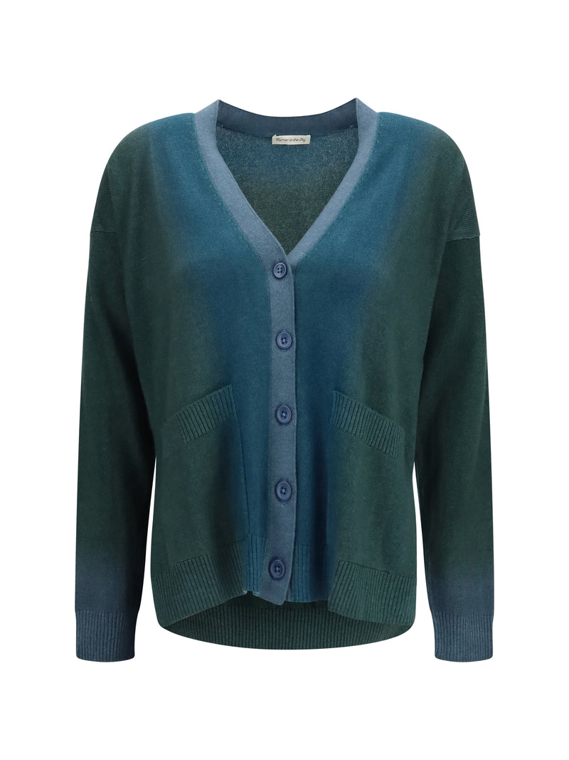 Mirror In The Sky Mirror In The Sky Ombré Cardigan Shadow & Timber - World Class Fashion