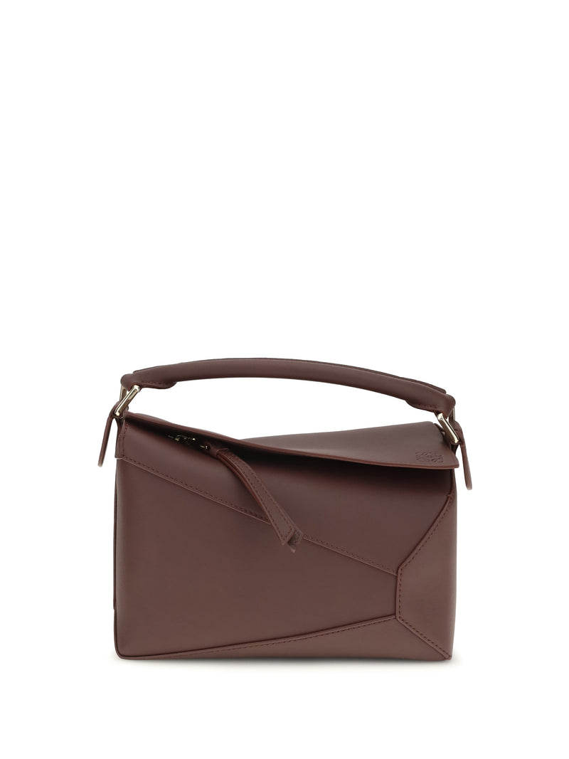 Loewe Loewe Puzzle Small Handbag Dark Burgundy - World Class Fashion