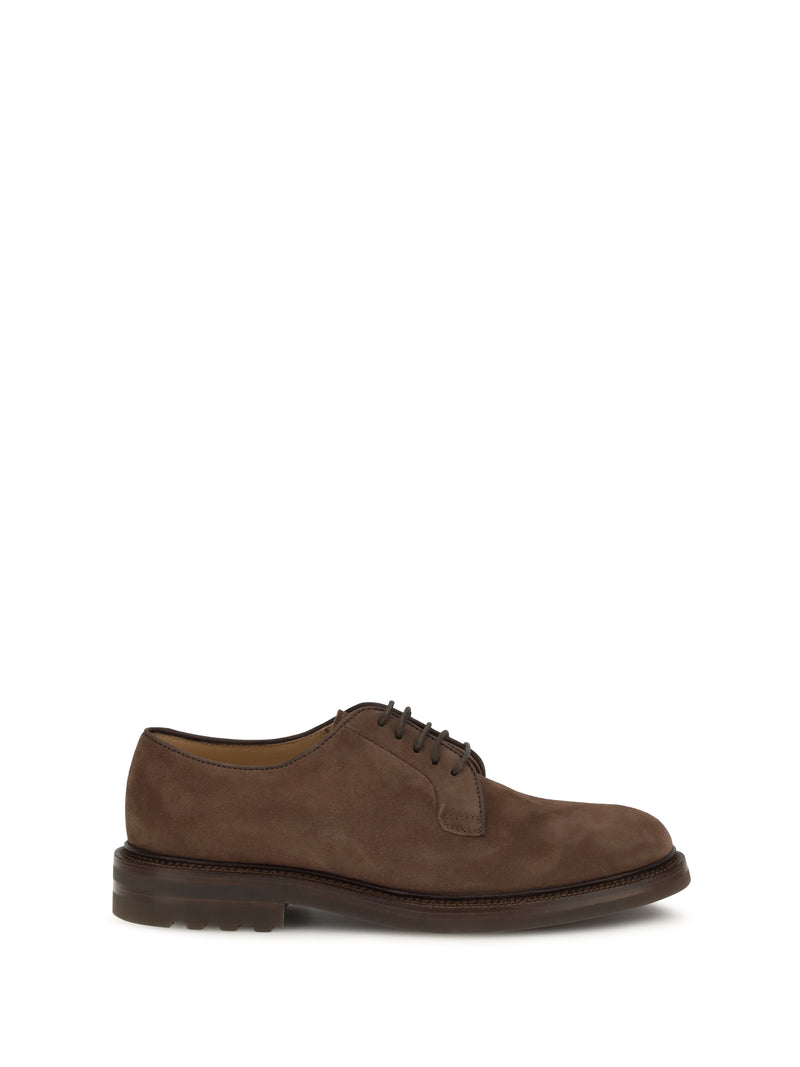 Brunello Cucinelli Zapatos con cordones de ante Brunello Cucinelli Mushroom - World Class Fashion