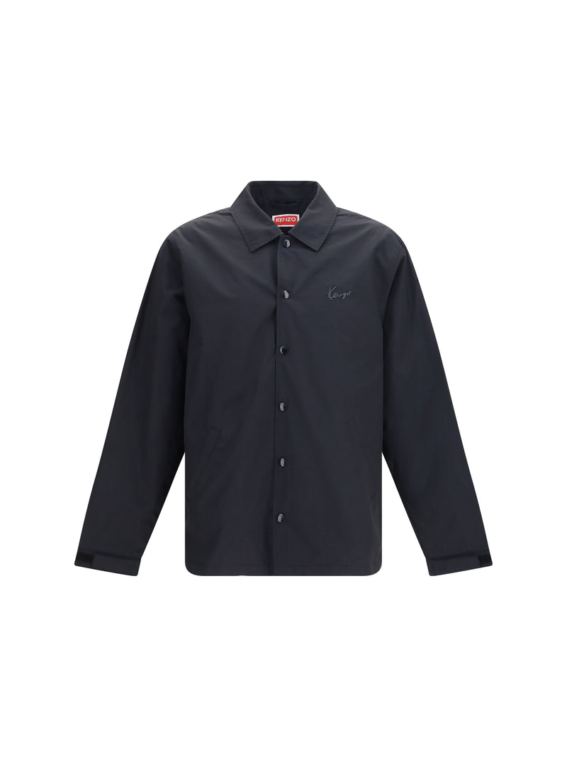 Kenzo Kenzo Lightweight Cotton and Nylon Jacket Black - World Class Fashion