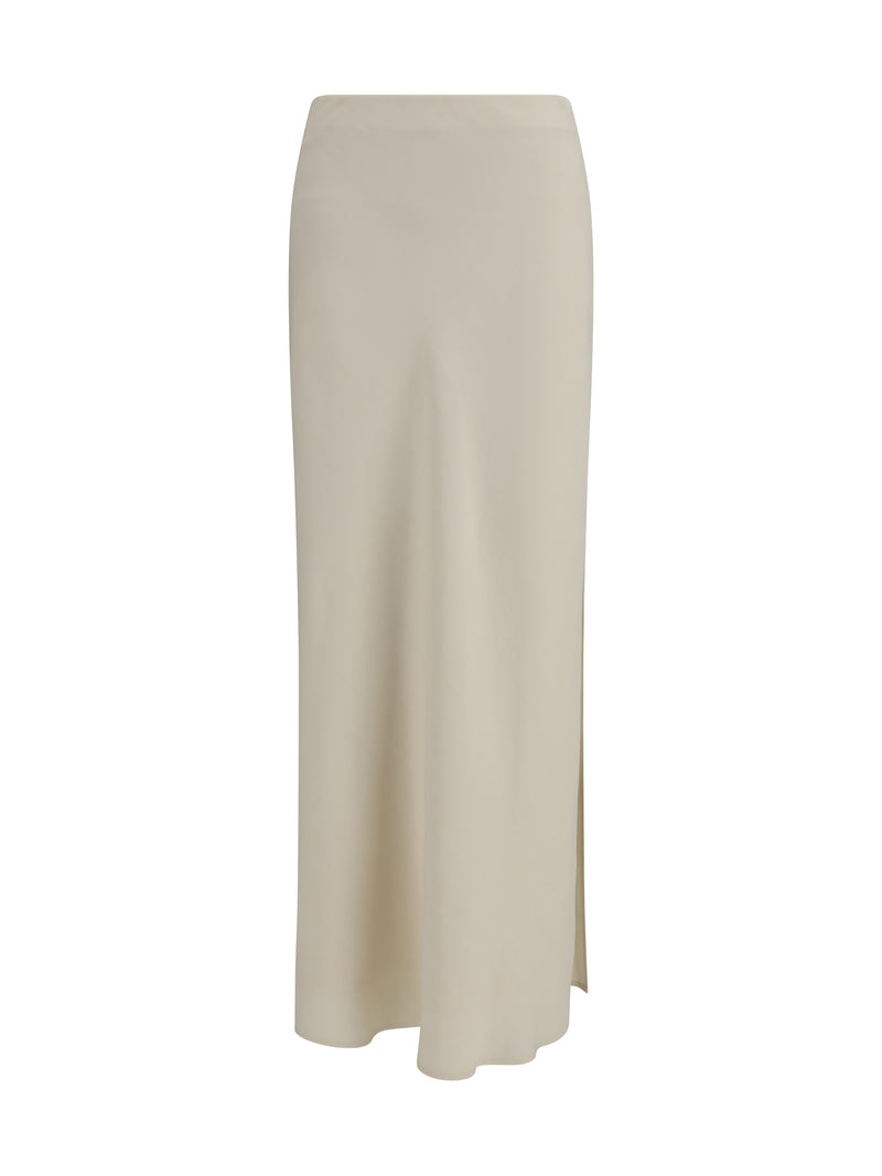 Brunello Cucinelli Brunello Cucinelli Long Skirt Panna - World Class Fashion