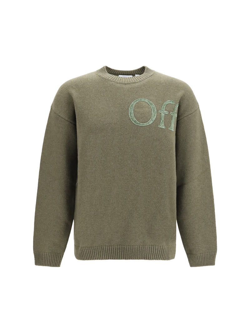 Off-white Off-white Bookish Shared Logo Knit Crewneck Sea Turtle - World Class Fashion