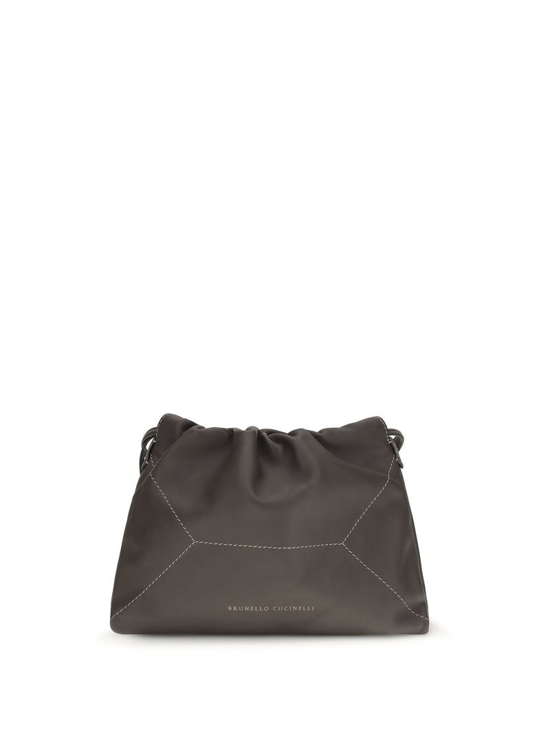 Brunello Cucinelli Brunello Cucinelli Leather Shoulder Bag Testa Moro - World Class Fashion