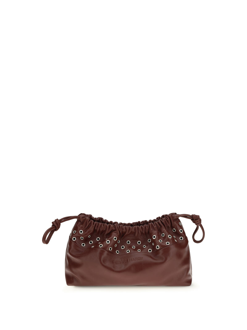 Pierre Hardy Pierre Hardy Double Clutch With Eyelets Burgundy - World Class Fashion