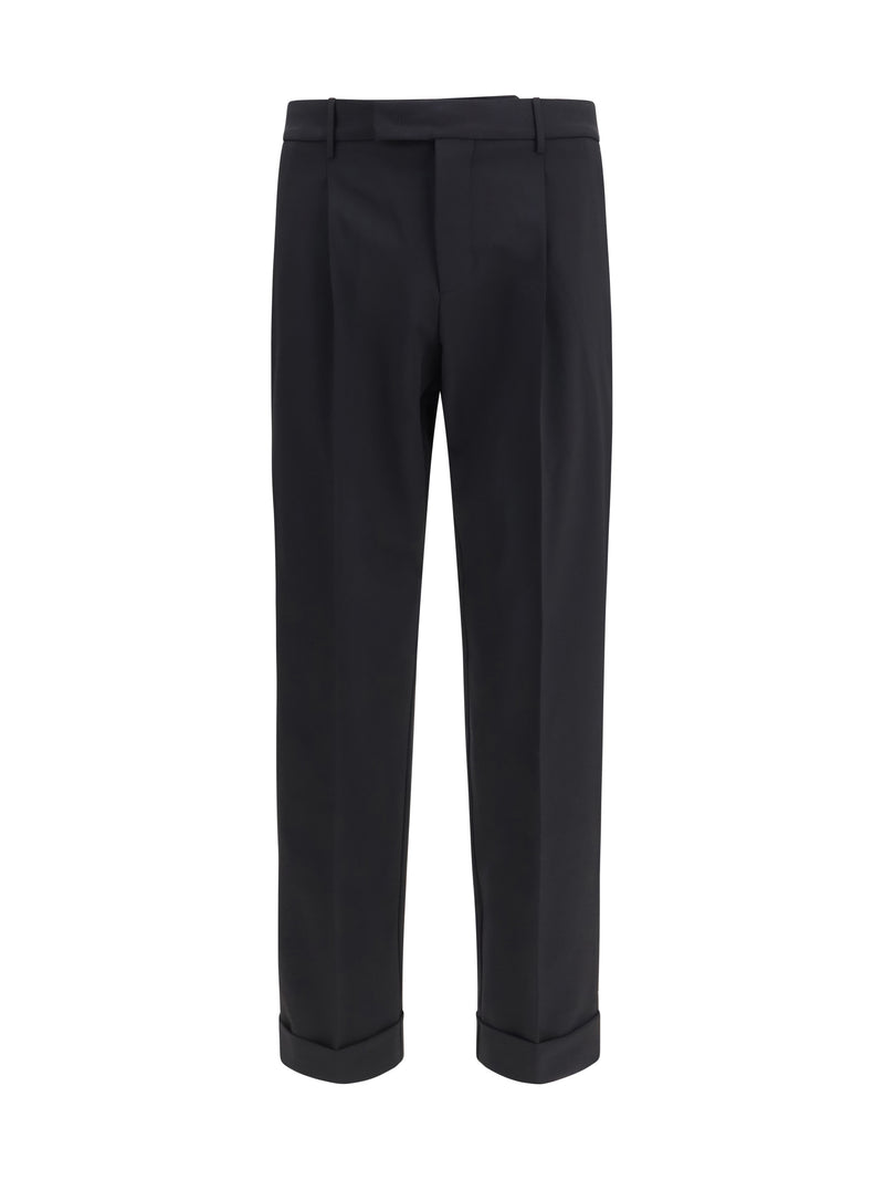 Cruna Cruna Carrot Fit Single Pleat Pants Nero Men - World Class Fashion
